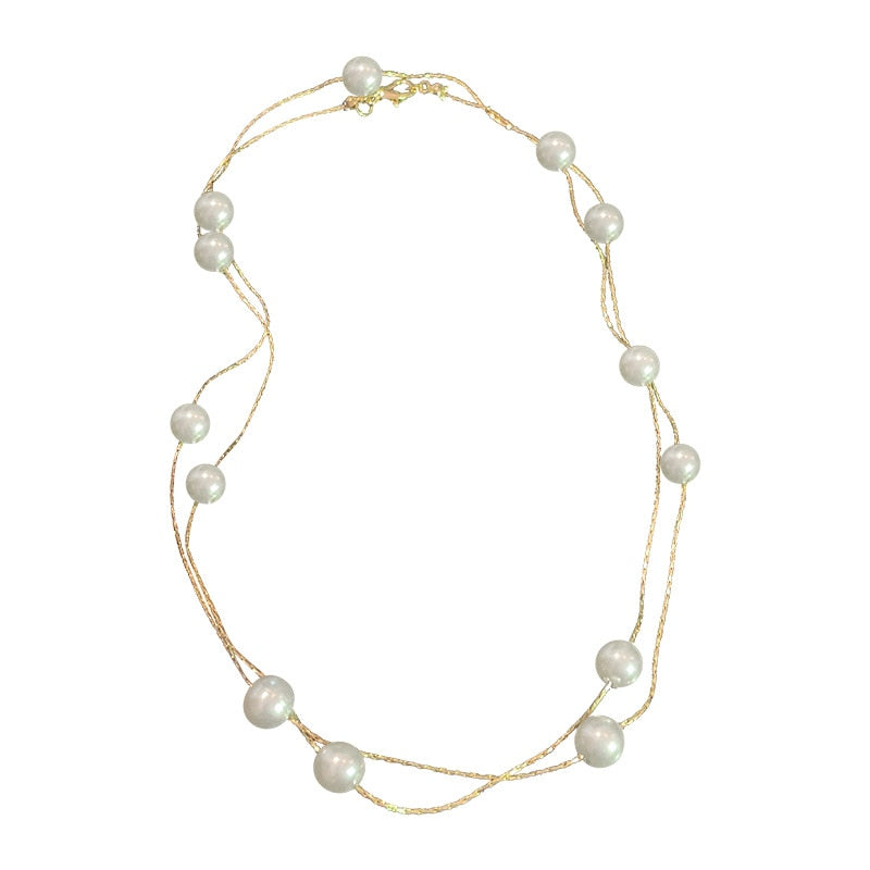 Pearl Chain Necklace - Shop With Ameera