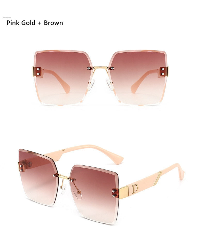 Rimless Square Sunglasses - Shop with Ameera