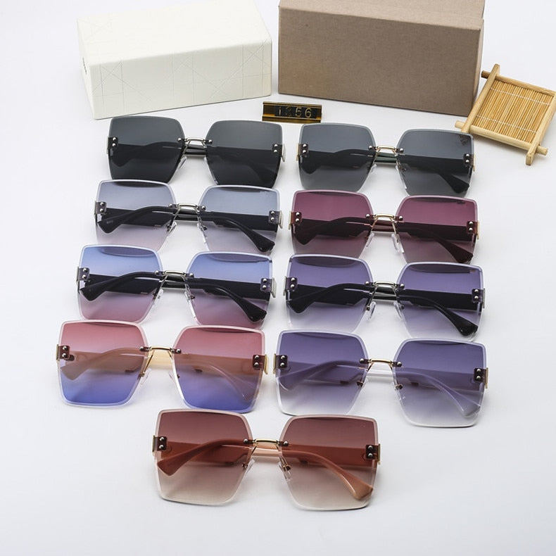 Rimless Square Sunglasses - Shop With Ameera