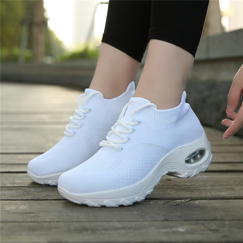 Lace-Up Slip-On Sneakers