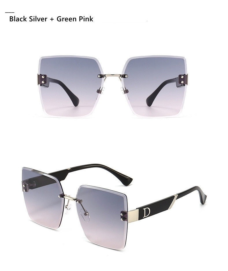 Rimless Square Sunglasses - Shop with Ameera