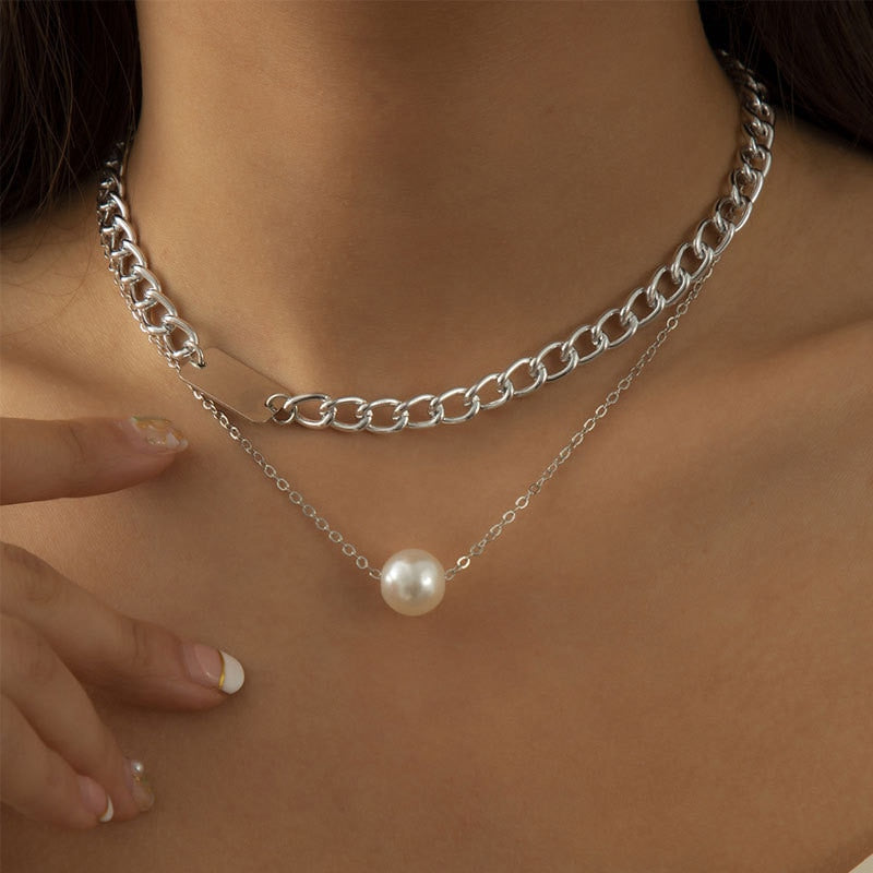 Pearl Chain Necklace - Shop with Ameera
