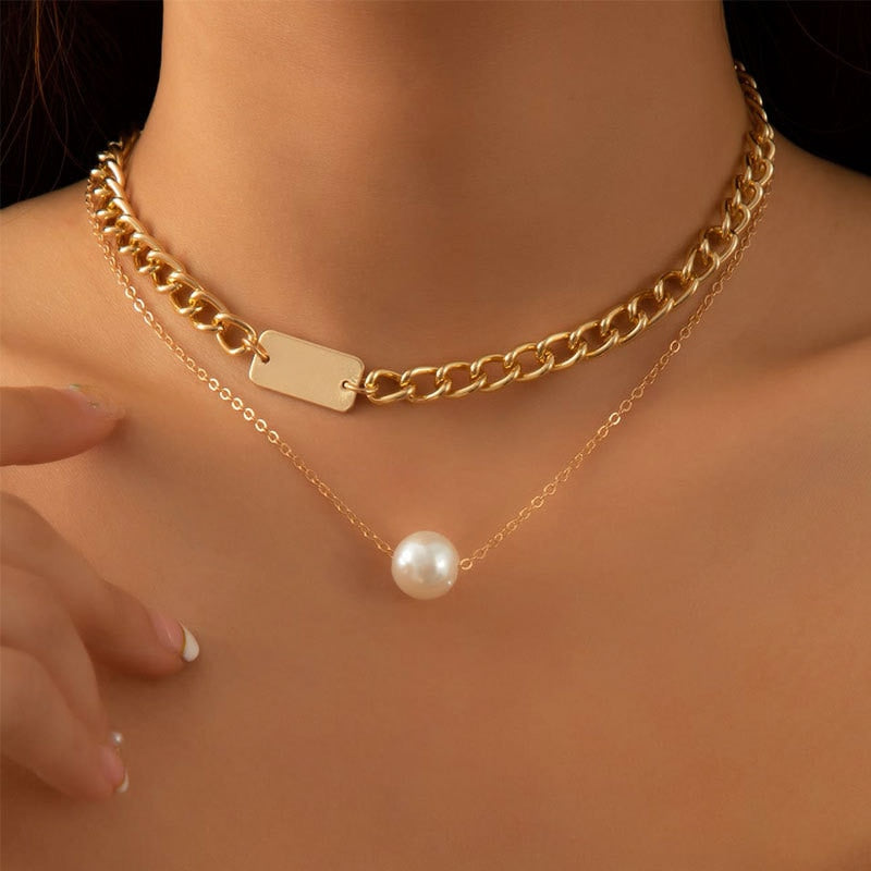 Pearl Chain Necklace - Shop With Ameera