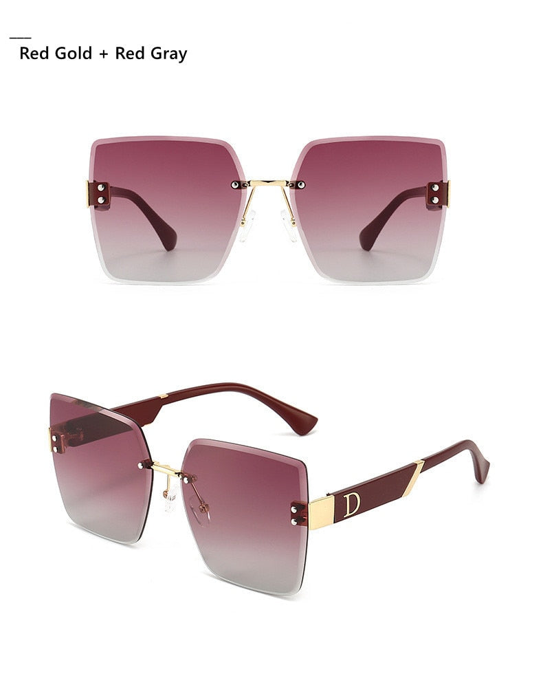 Rimless Square Sunglasses - Shop with Ameera