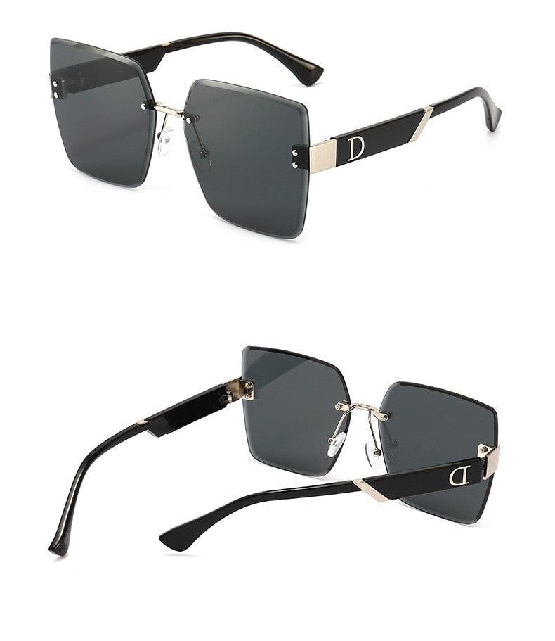 Rimless Square Sunglasses - Shop with Ameera