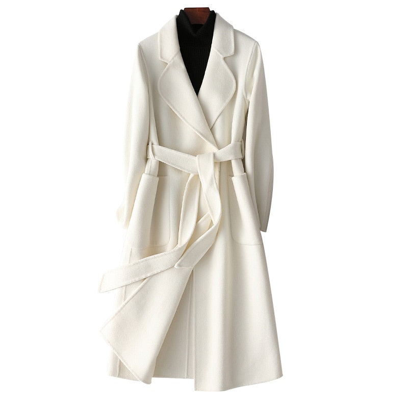 Belted Long Coat - Shop With Ameera 