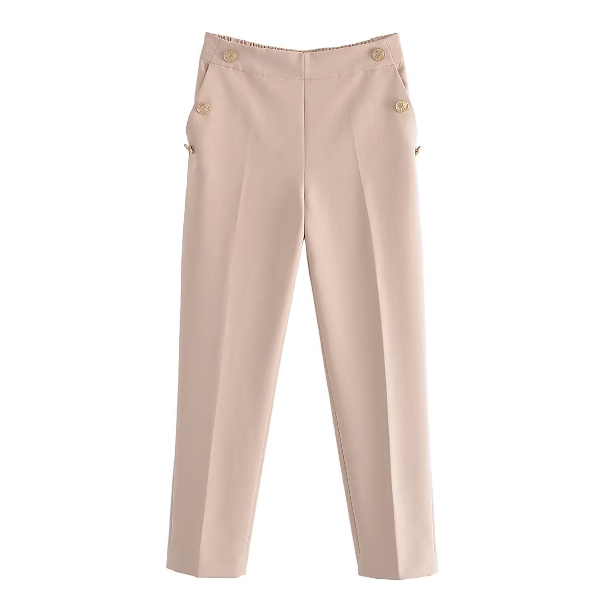 Straight Trouser With Buttons - Shop with Ameera