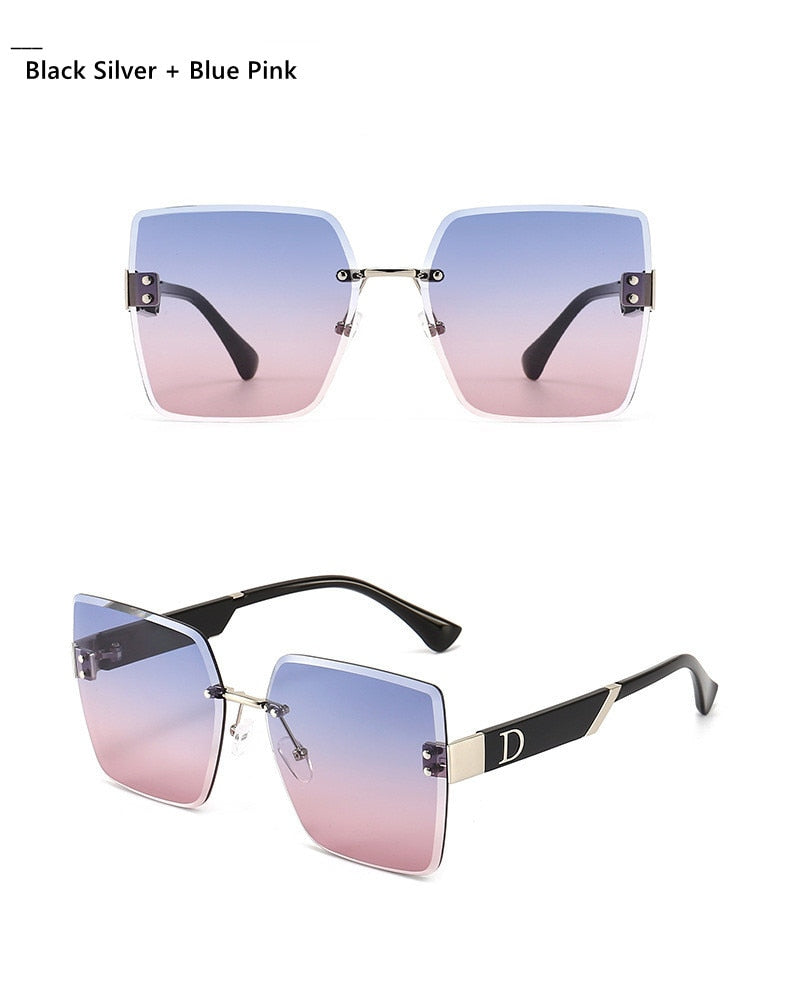 Rimless Square Sunglasses - Shop with Ameera