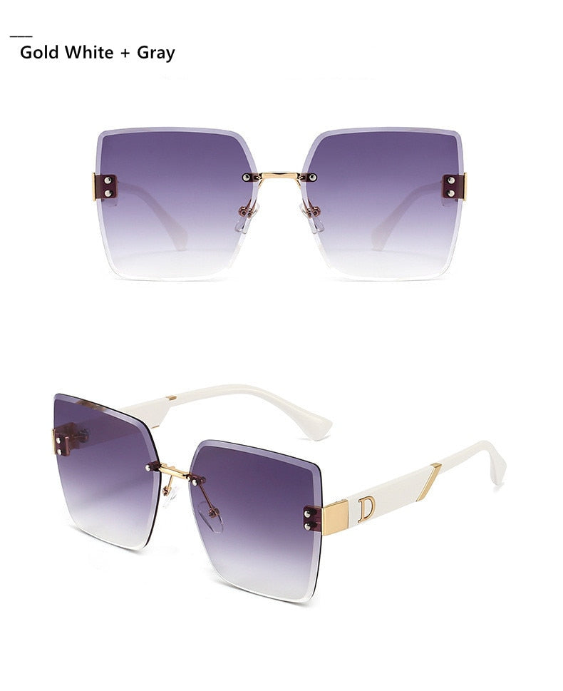 Rimless Square Sunglasses - Shop with Ameera