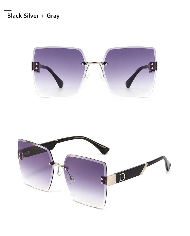 Rimless Square Sunglasses - Shop with Ameera