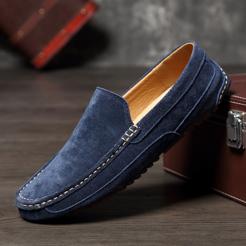 Slip-On Suede Loafers